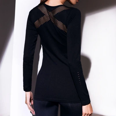 Black Fitted Top Womens