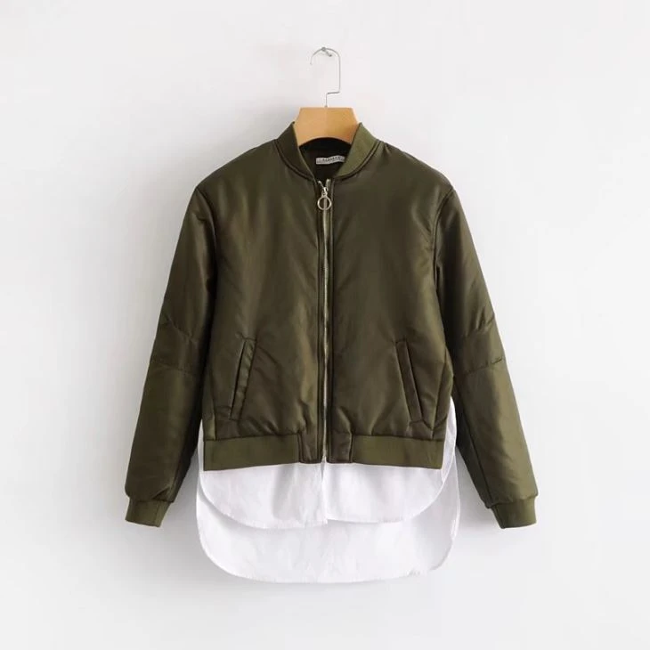 Fashion Green Winter Outdoor Jackets For Woman