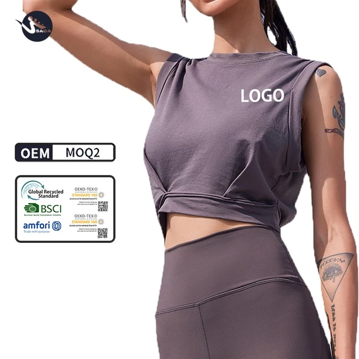 Custom Logo Breathable Stretchy Slim Tank Top