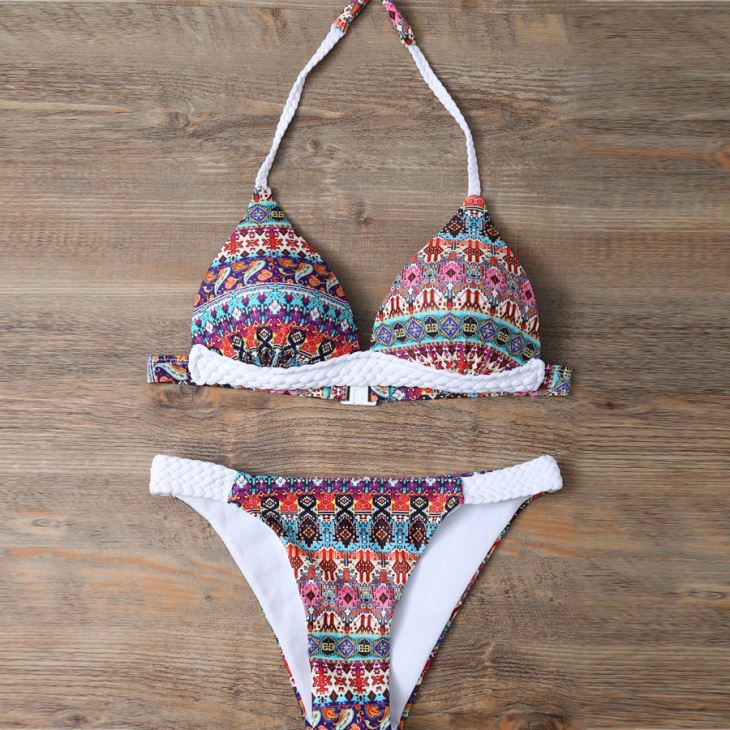 Floral Print Bikini Swimsuits