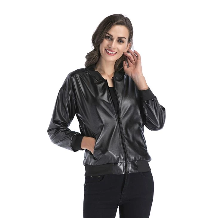 2018 New Woman Leather Outdoor Jacket