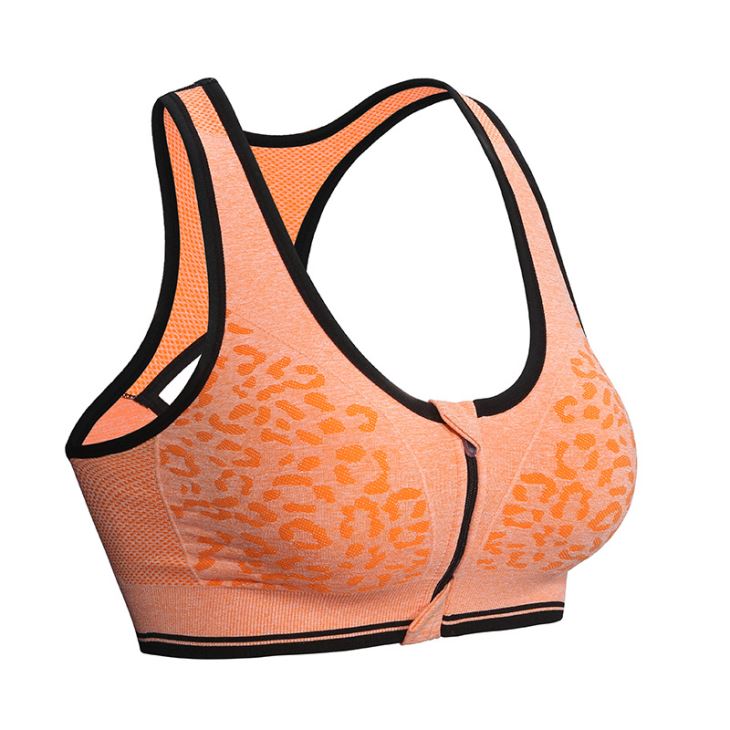 2018 Stock Lot Sexy Girls Sports Bra With Zip