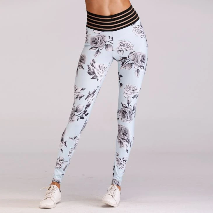 Floral Print Sexy Cash Commodity Yoga Pants