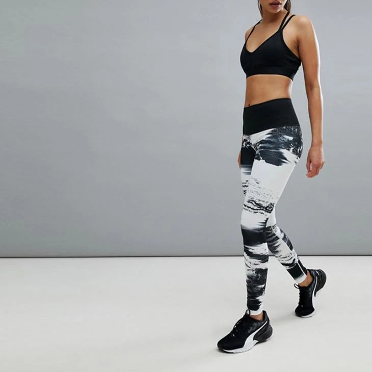 Fashion Flashlift Flower Printed Leggings