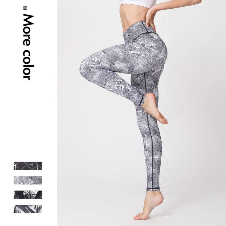 Print Tight Leggings Woman Soft Fashion Fitness Yoga Pants