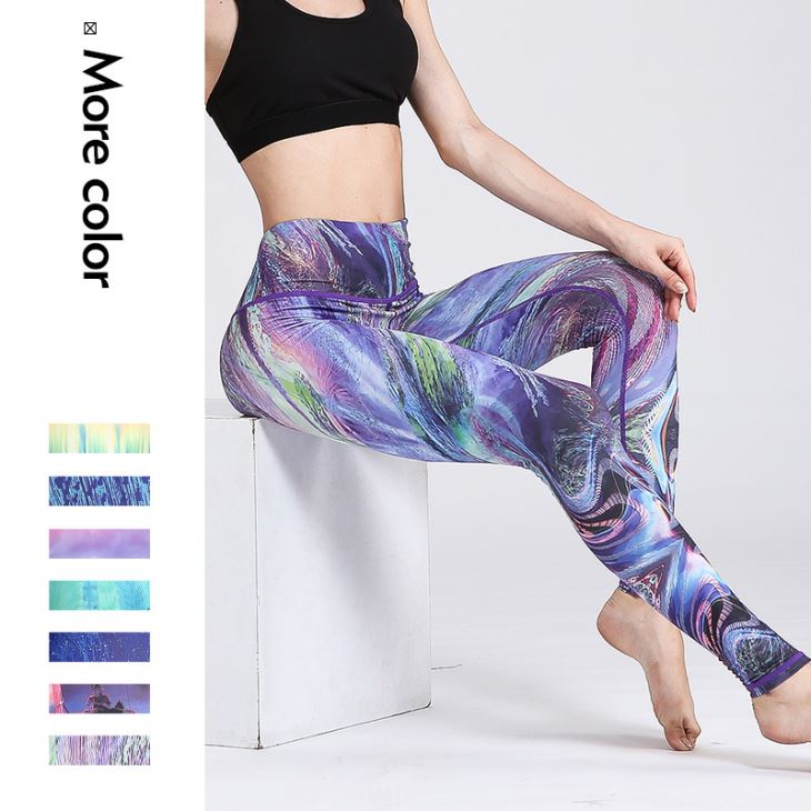 Print Women's Soft Sports Leggings Fitness Yoga Pants