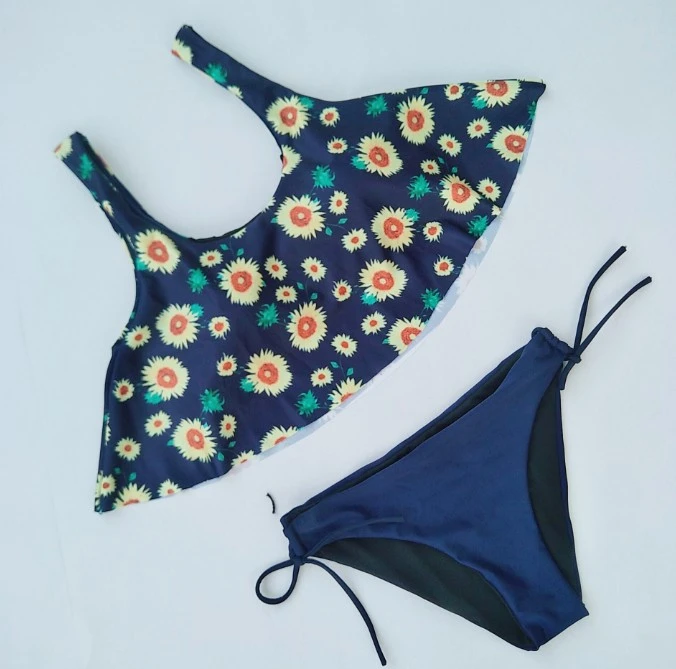 Cute Gril Flora Bikini Swimwear