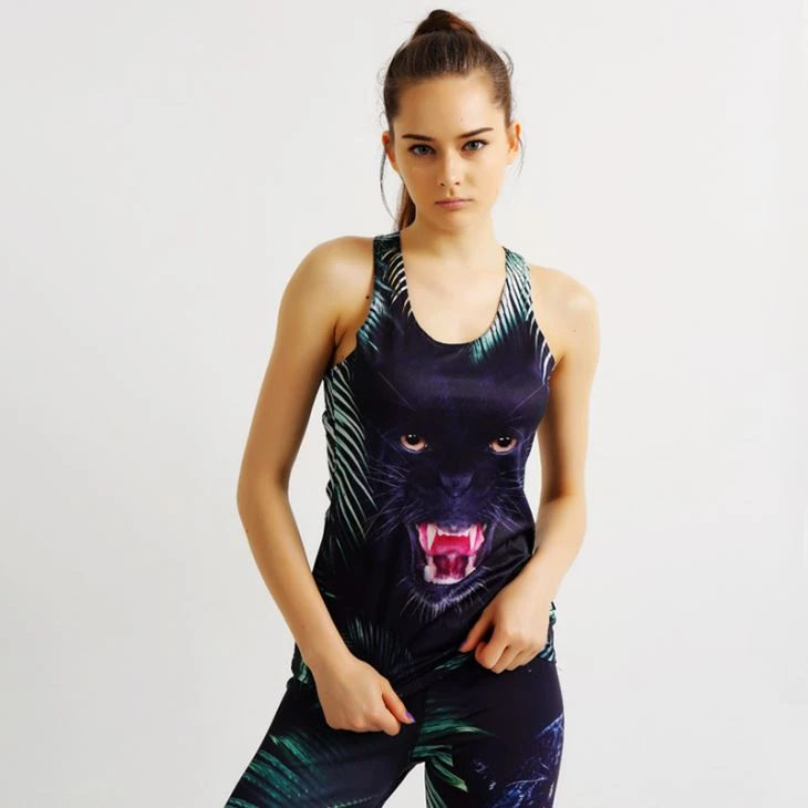 Digital Printing Quick drying Fitness Top Breathable