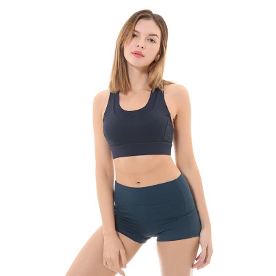 Sexy Women Active Wear Strappy Sports Bra Wholesale Elastic Fitness Yoga Bra