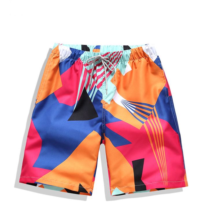 Mens Personality print Beach Shorts