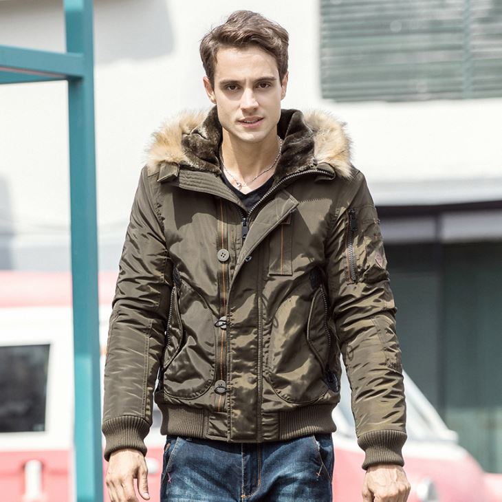 Winter Jacket With Faux Fur Hood