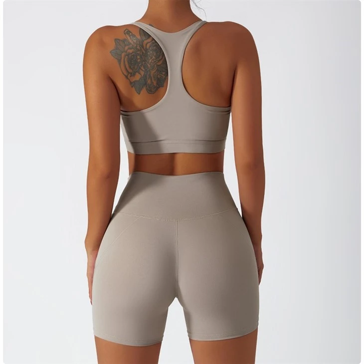 Customize Your Own Brand Active Sportswear Wholesale Women Organic Yoga Shorts Scrunch Butt