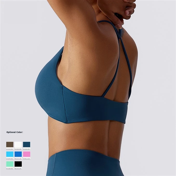 New Design Sexy Gym Front V Shape Bra