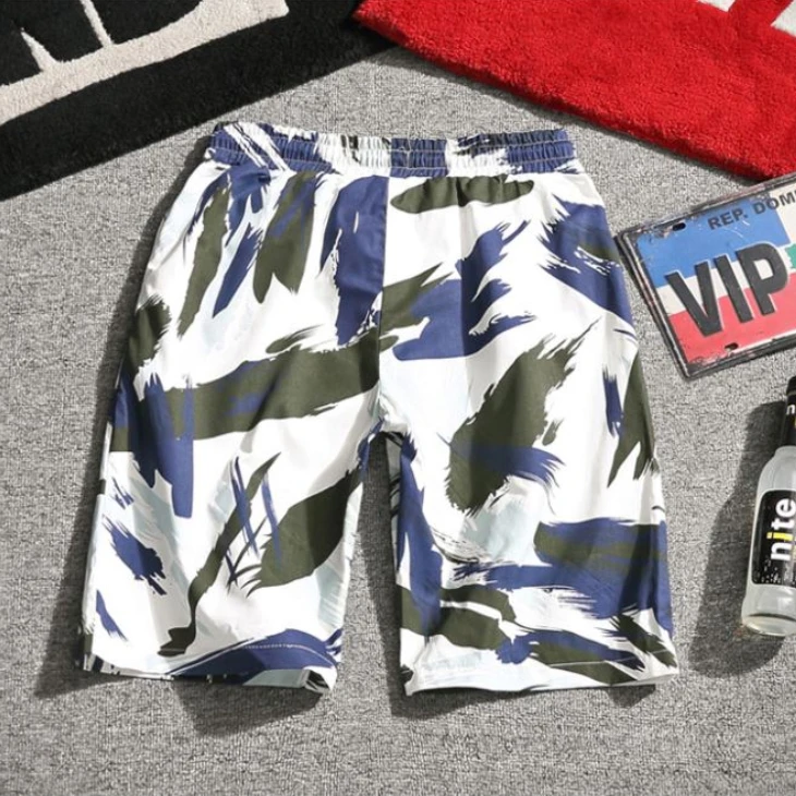 Mens Personality print Swim Beach Shorts