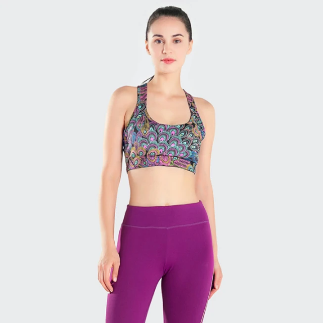 Sexy Women's Sports Strappy Back Skinny Yoga Bra Fitness Crop Top
