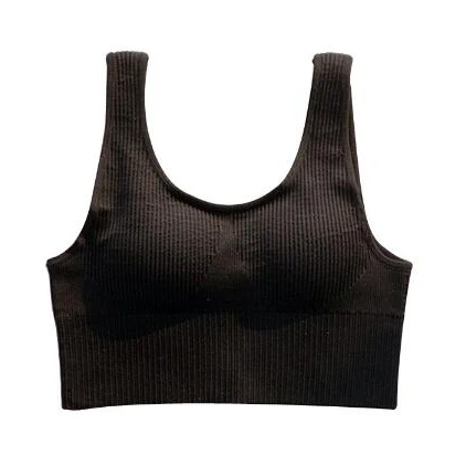 Women Sports Wear Back Cross Padded Underwear Plain Wholesale Sport Bra